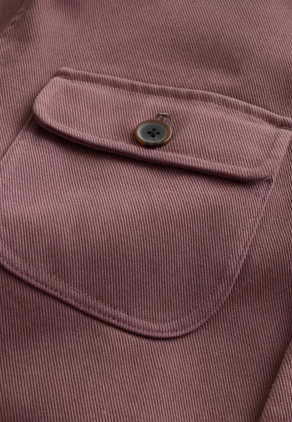 Куртка летняя Regular fit garment dyed chore, Next, сиренево-розовый — фото 3