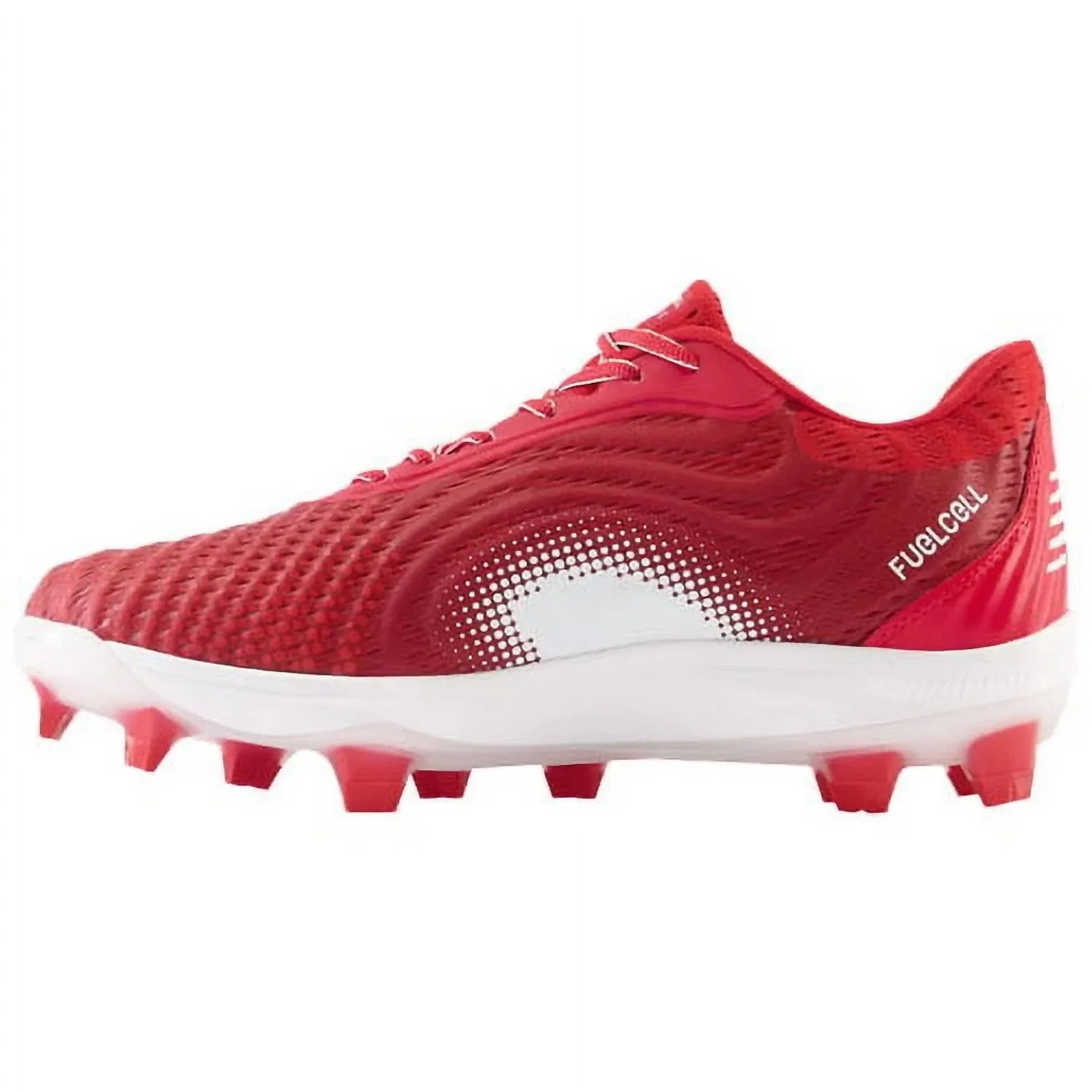 New Balance Мужские беговые кроссовки Fuelcell 4040V7 с формованными шипами, красные — фото 4
