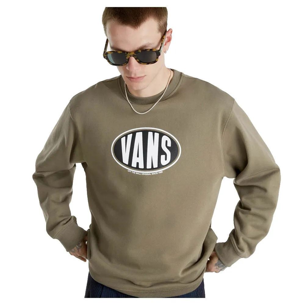 

Толстовка Vans Spray On Loose Crew, зеленый