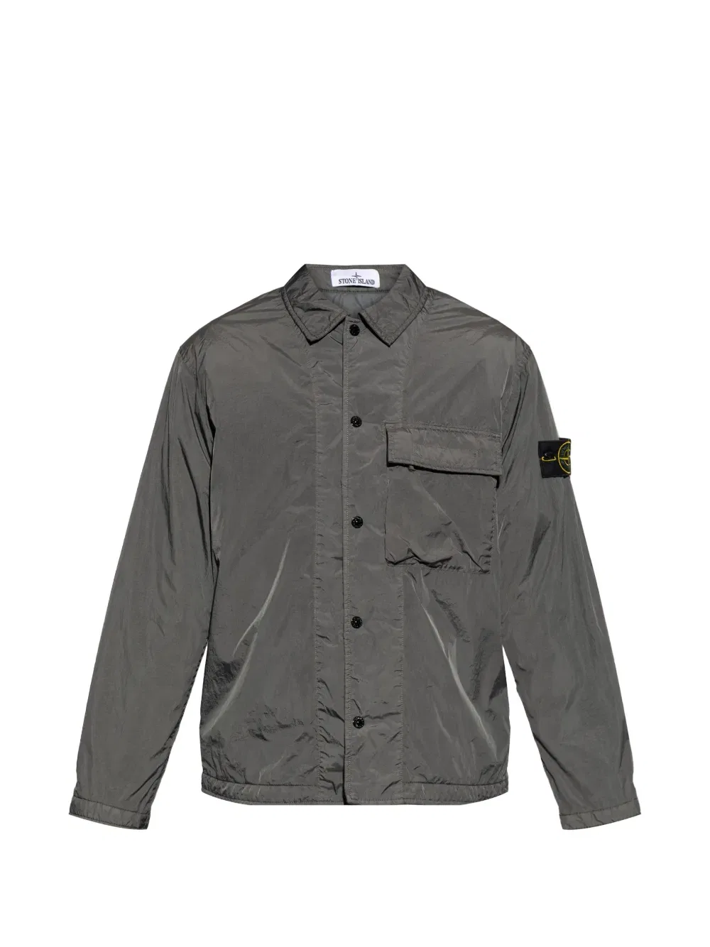 Куртка с карманами на пуговицах Stone Island, серый