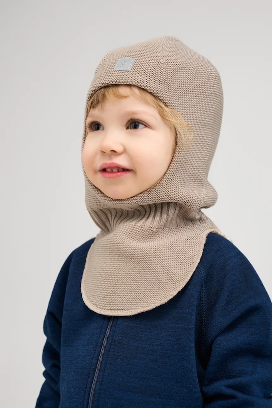 

Детская шерстяная балаклава Starrie Reima, бежевый