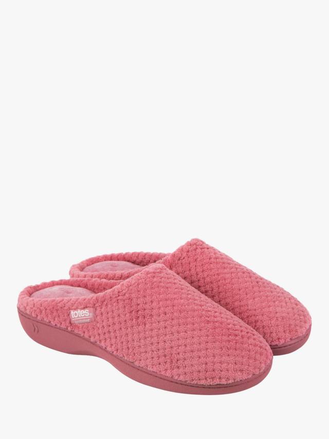 Женские тапочки из махрового мула isotoner для попкорна totes, цвет Bright Pink — фото 3
