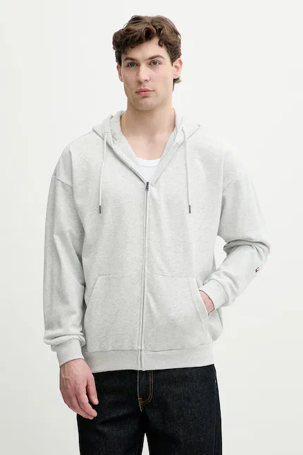 Толстовка на молнии с капюшоном классический крой Tommy Hilfiger, серый