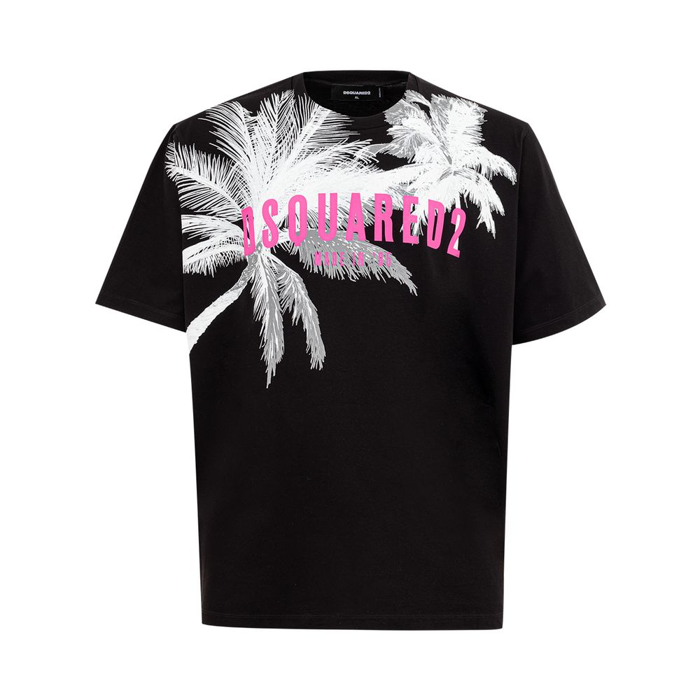 

Черная хлопковая футболка Dsquared2
