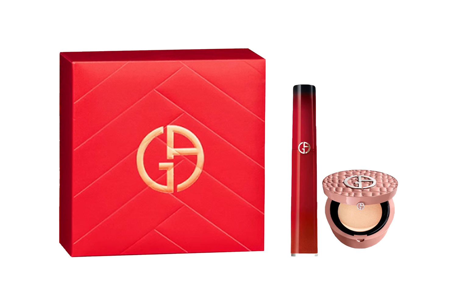 

GIORGIO ARMANI AMANI Red Tube жидкая помада Nude Brown воздушная подушка наборы для макияжа легко растушевывается натуральный