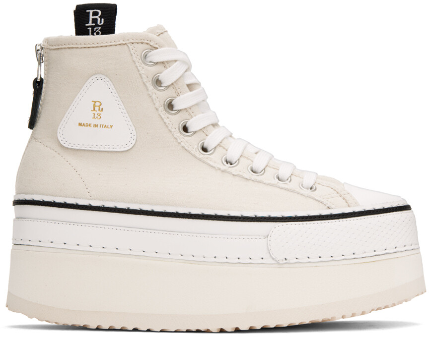

Бело-белые кроссовки R13 Courtney, Белый, Бело-белые кроссовки R13 Courtney