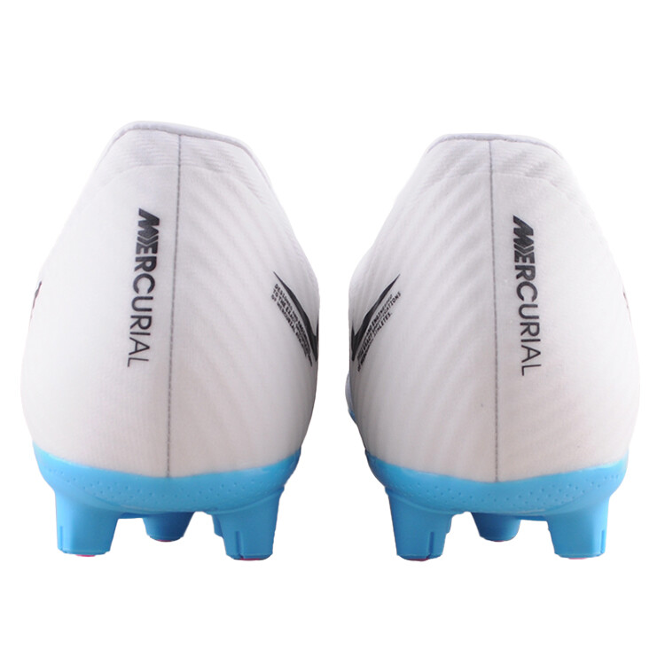 Бутсы мужские Nike Air Zoom Vapor 15 Academy HG белые синие, Белый — фото 4