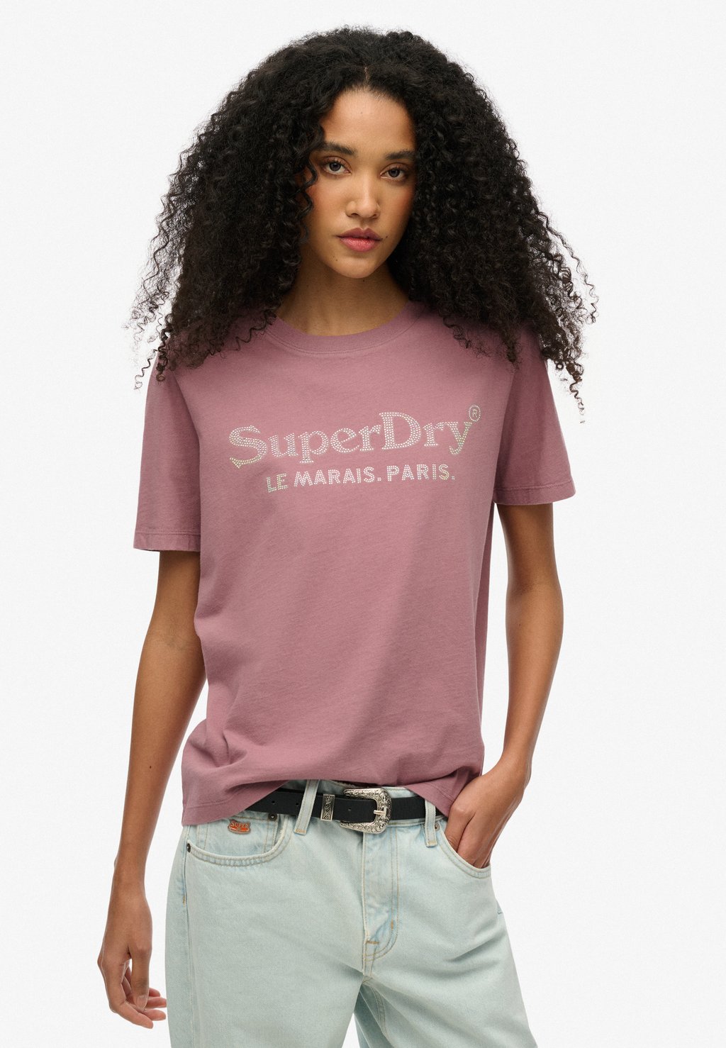 

Футболка с принтом VENUE Superdry, фиолетовый