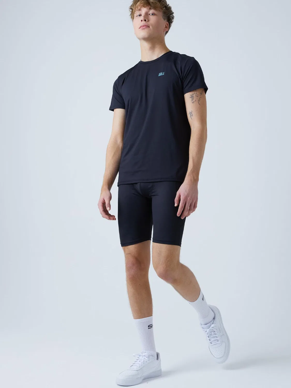 Тайтсы скинни 'Short Tights mit Taschen' Sportkind, Black — фото 2