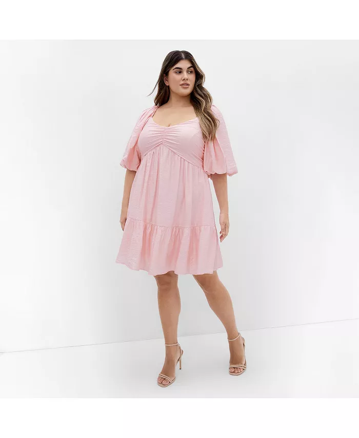 

Платье Plus Size Mindy CITY CHIC, розовый