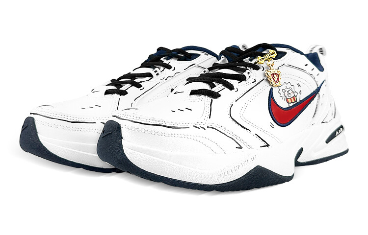 Кроссовки Nike Air Monarch 4 Chunky Sneakers Unisex Low-Top Red — фото 3
