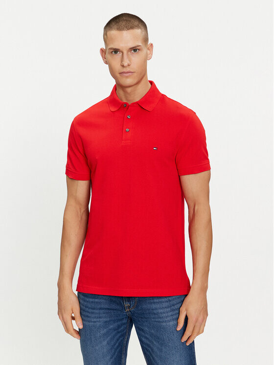 

Рубашка-поло узкого кроя Tommy Hilfiger, красный