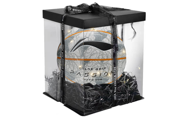 

Баскетбольный мяч PU Basketball серый размер 7 тренировочный соревновательный unisex LINING, черный Box