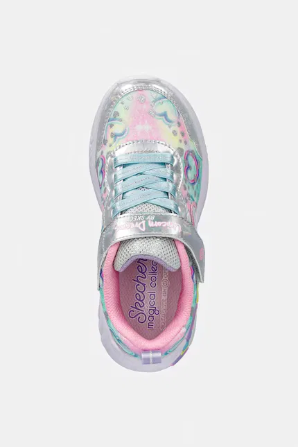 Кроссовки детские с блестками UNICORN DREAMS - HEART SPARKL Skechers, мультиколор — фото 4
