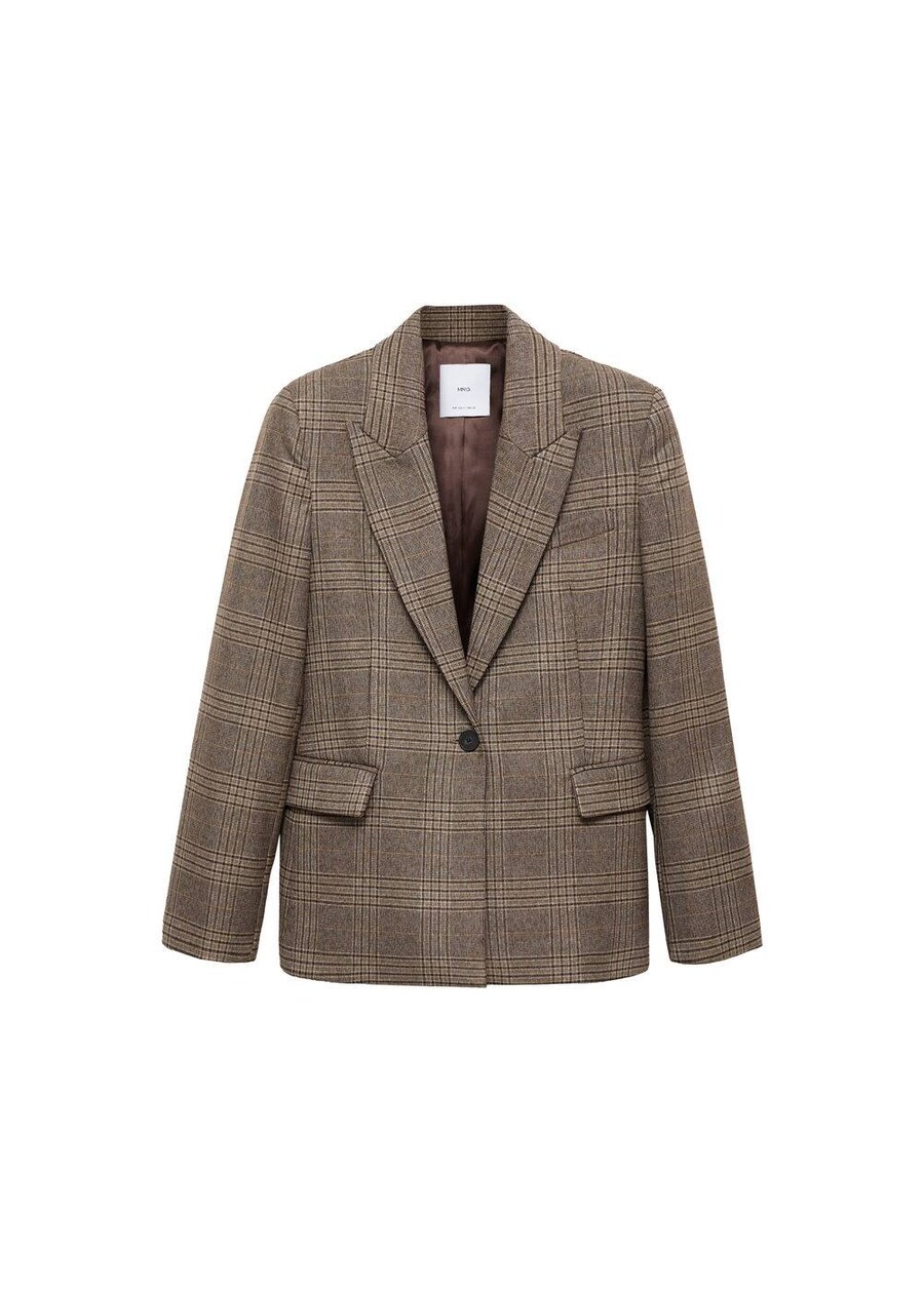 

Классический блейзер MANGO Blazer Annecy, коричневый