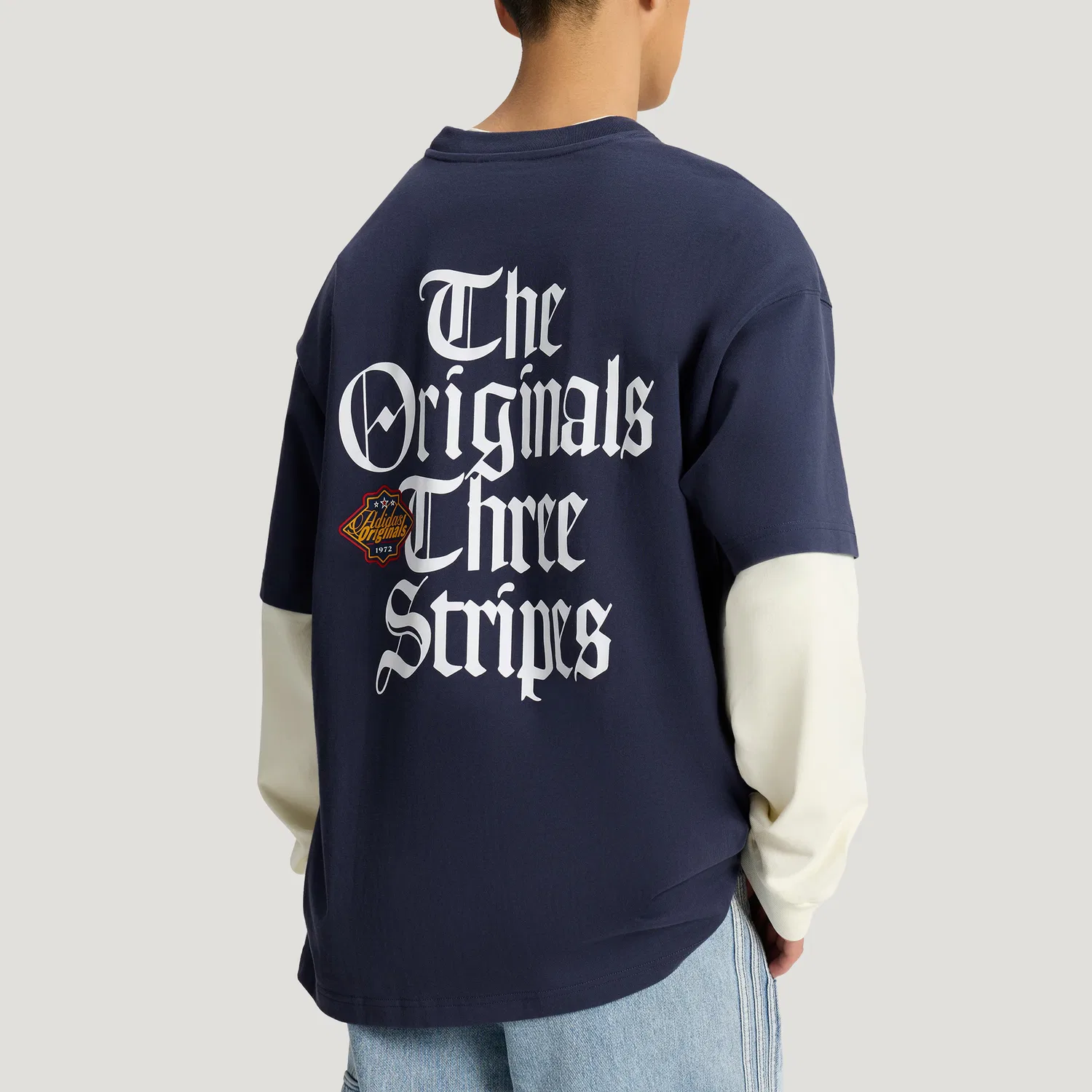 Футболка OG T SHIRT SS мужская Adidas Originals, Dark Navy Blue — фото 4