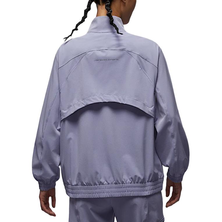 Jordan Женская спортивная куртка из дышащей ткани, Misty Gray Blue/Slate Purple — фото 4