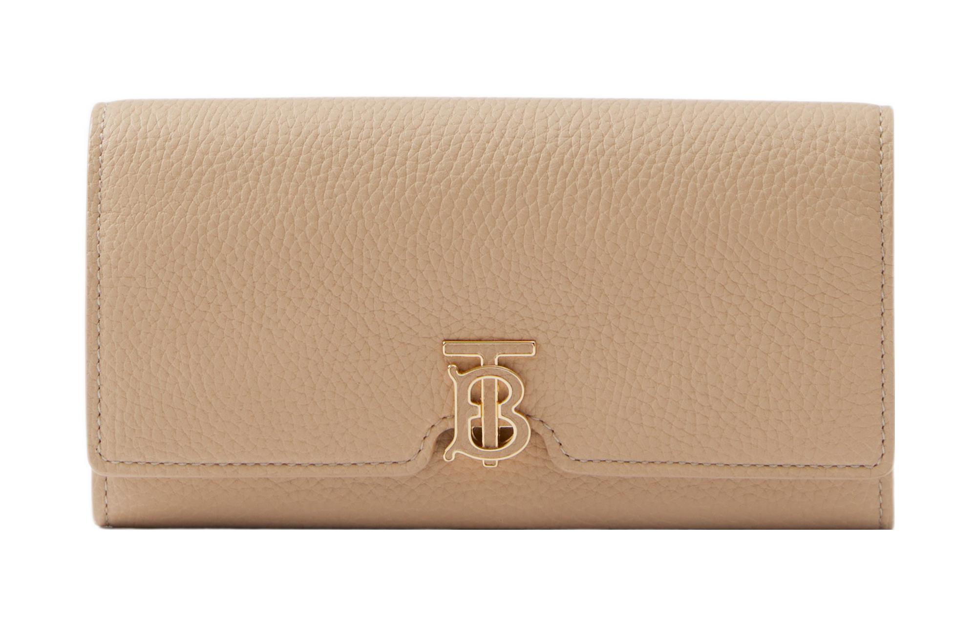 

Burberry Женский кошелек из телячьей кожи бежевого цвета