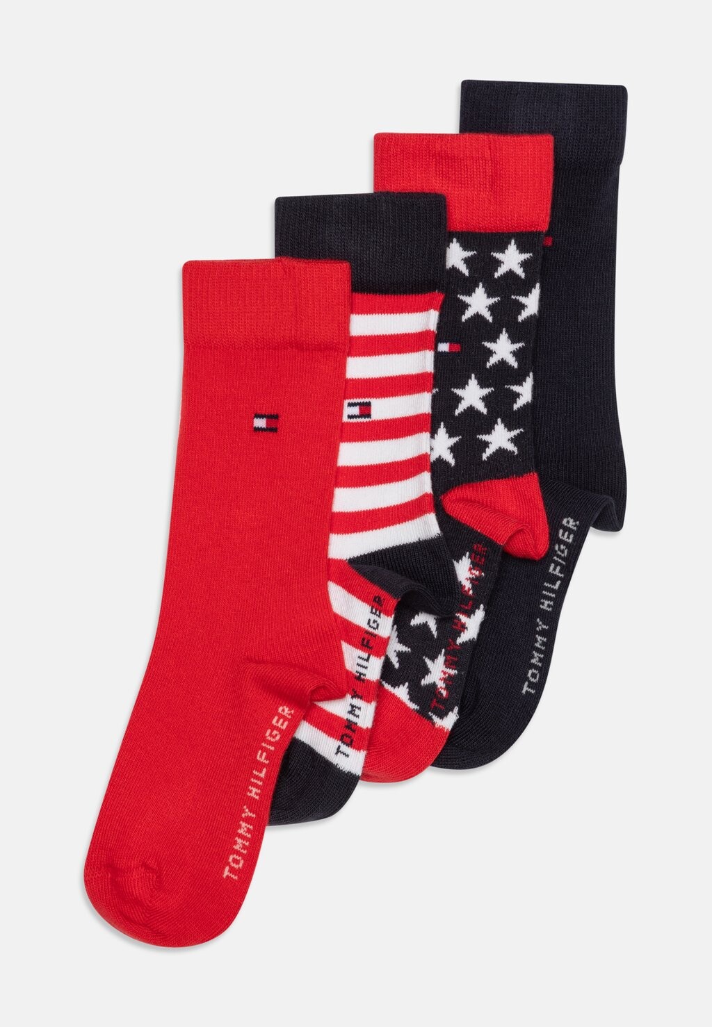 Носки KIDS STARS STRIPES UNISEX 4 PACK Tommy Hilfiger, красный — фото 2