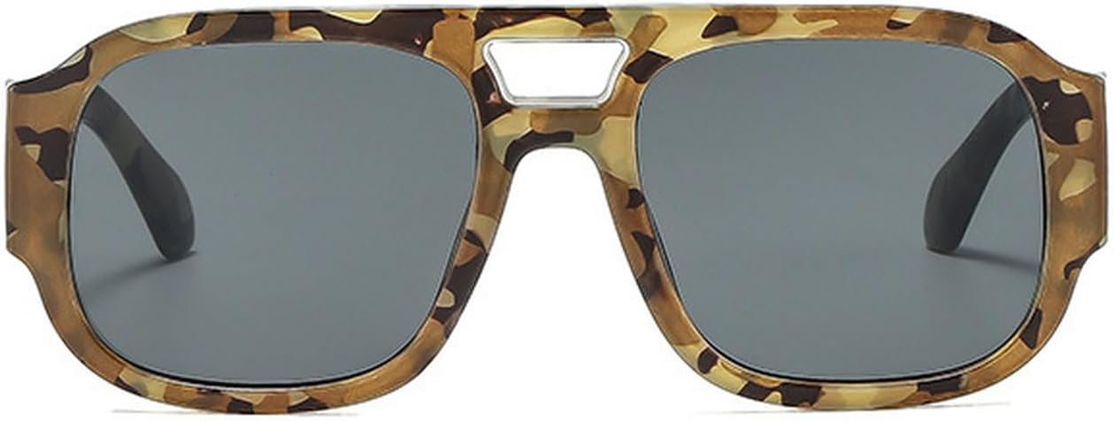 

Винтажные женские большие солнцезащитные очки Laureles, мужские квадратные солнцезащитные очки, унисекс солнцезащитные очки для мужчин и женщин с защитой от УФ-излучения UV400, C3