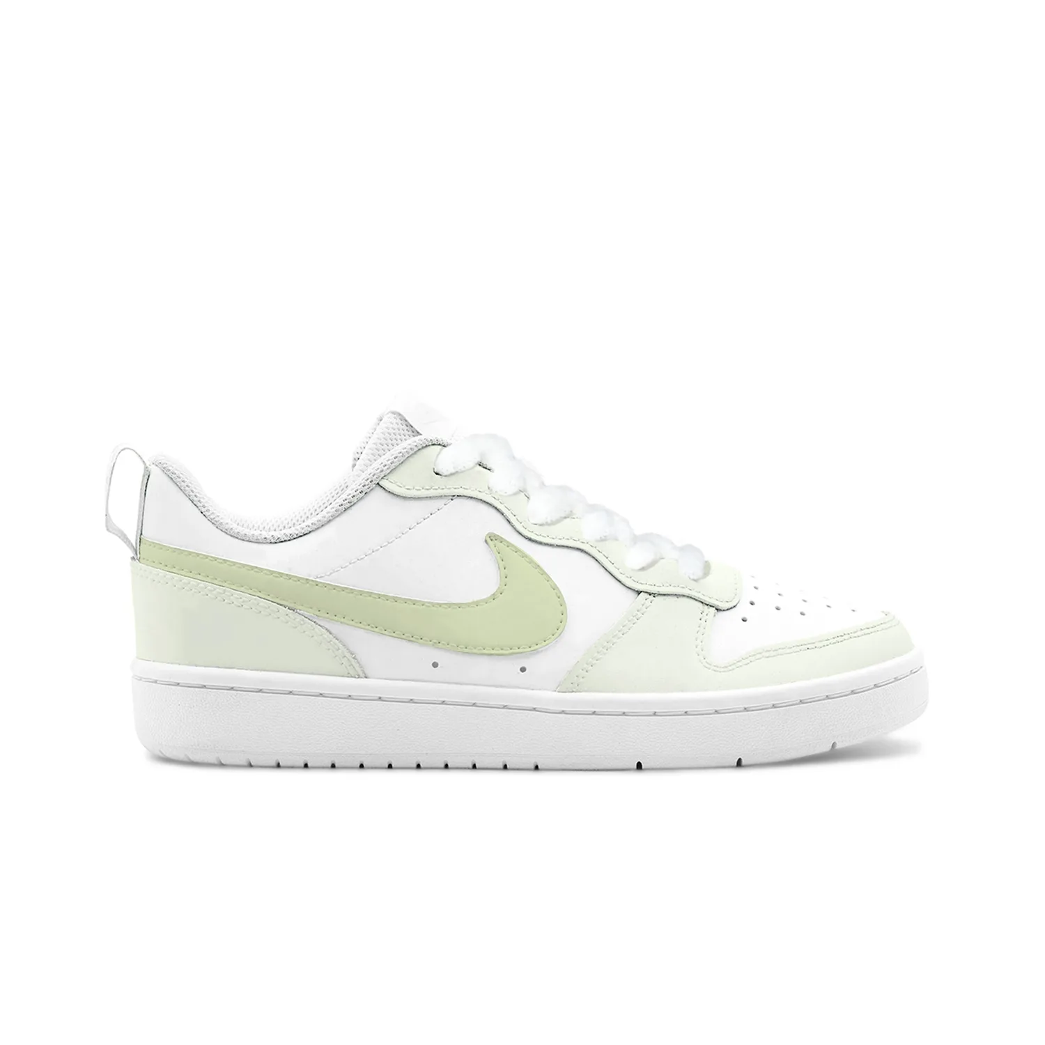 Nike Court Borough Big Fish Manufacturing, Lime Star Whisper Leather Abrasion Resistant Breathable низкий кроссовок — фото 3