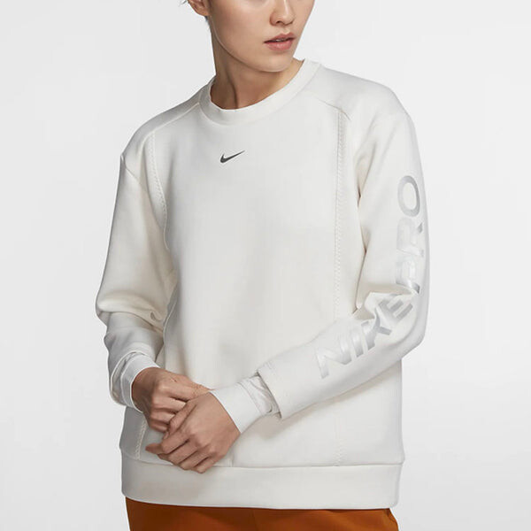 Толстовка с капюшоном pro knit hoodie phantom Nike, белый — фото 3