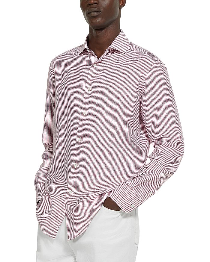 

Рубашка из льна Oasi Lino Regular Fit ZEGNA, красный