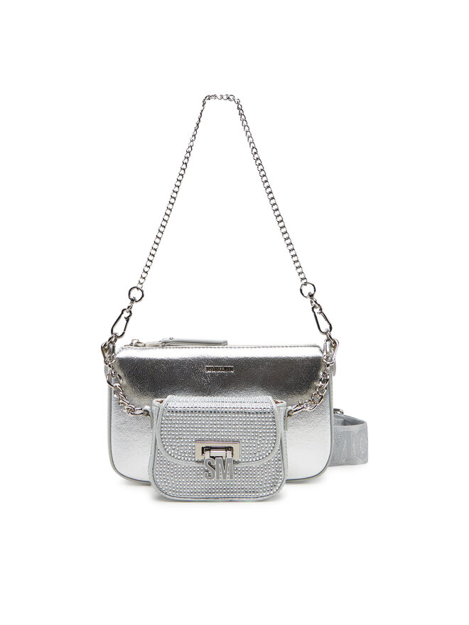 

Сумочка Bnaim-R SM13001551 Steve Madden, серебряный, Серебристый, Сумочка Bnaim-R SM13001551 Steve Madden, серебряный