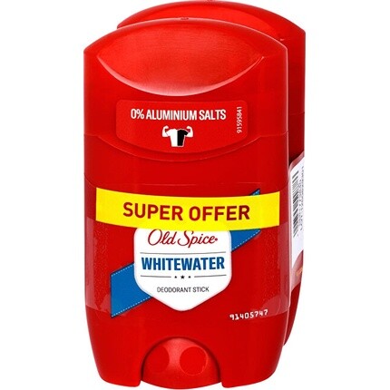 

Твердый мужской дезодорант WhiteWater Duo 2 x 50 мл Old Spice