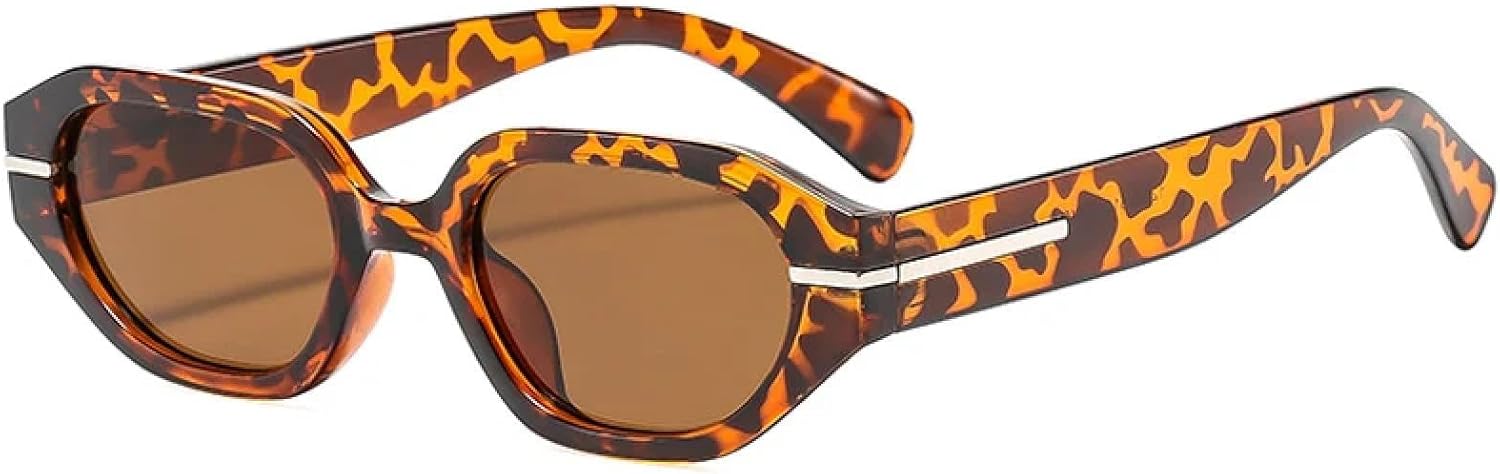 

Модные маленькие сексуальные женские солнцезащитные очки, качественные, конфетных цветов, панк-стиль, мужские солнцезащитные очки для активного отдыха и путешествий, защита от УФ-излучения UV400 TKKTLLT, Leopard Tea