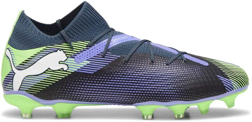Футбольные бутсы Puma Future 7 Pro для мужчин, для твердого и искусственного покрытия, серый/белый — фото 2