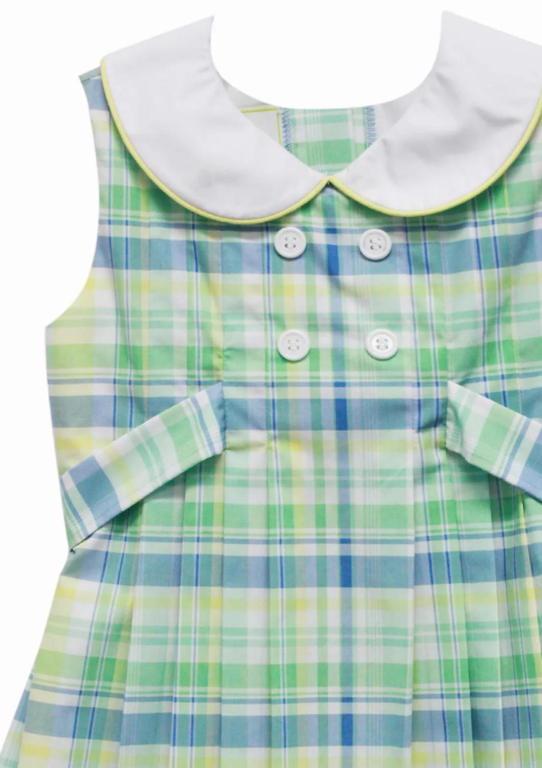 Платье Lucy для девочки в садовую клетку Zuccini Kids, Garden Plaid — фото 2