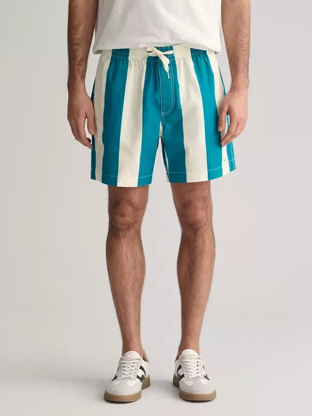 

Шорты GANT Draw Cord Cotton Stripe, цвет blue/white
