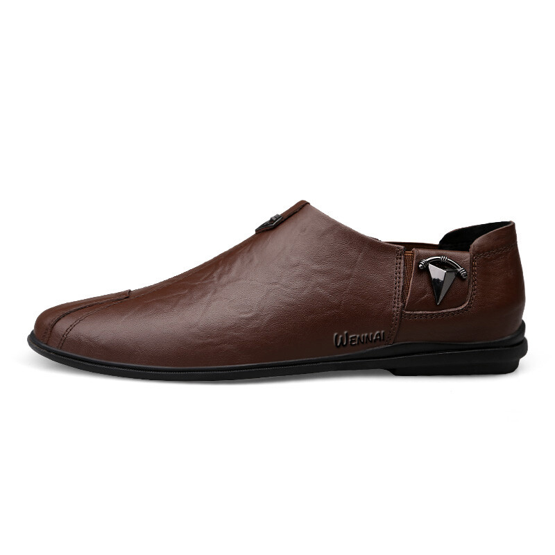 

Туфли Men"s Casual Men Low-Top Brown Wen Nai