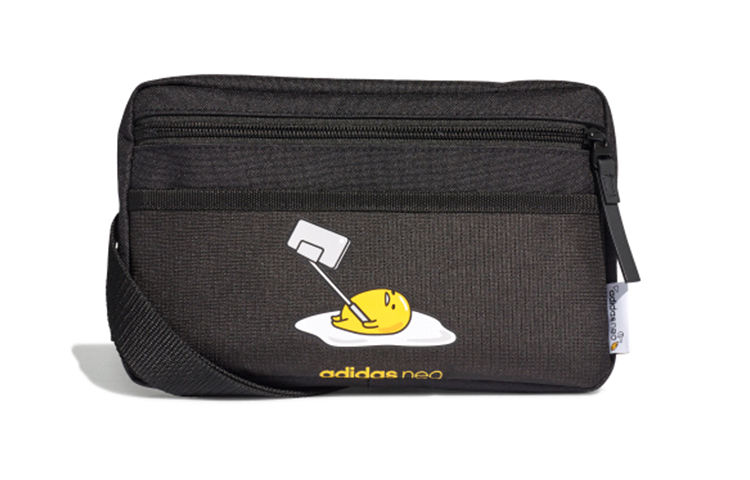 

Сумка через плечо Gudetama, коллаборация, полиэстер, унисекс, черный Adidas Neo