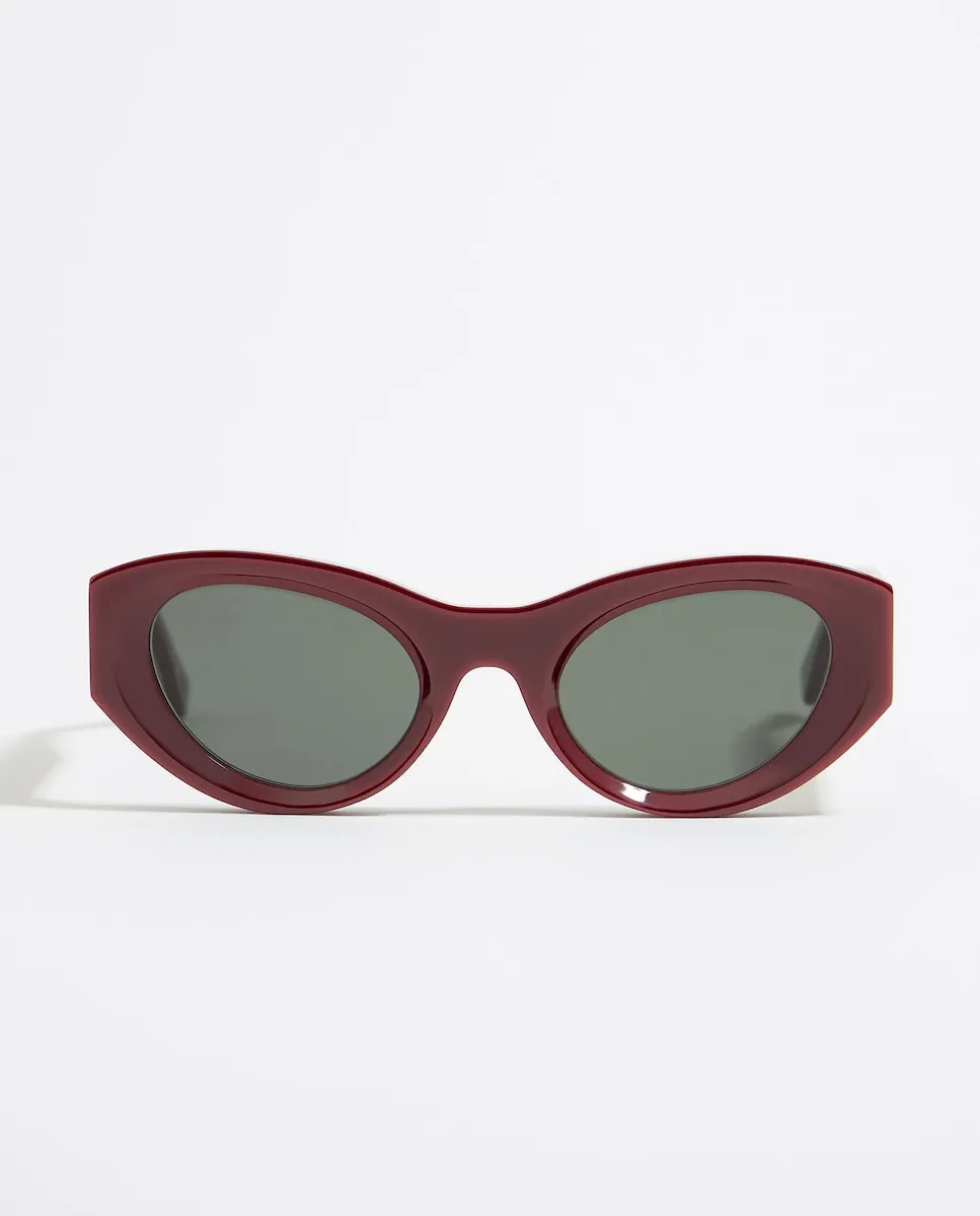 

Женские солнцезащитные очки «кошачий глаз» бордовые Bimba Y Lola, бордовый