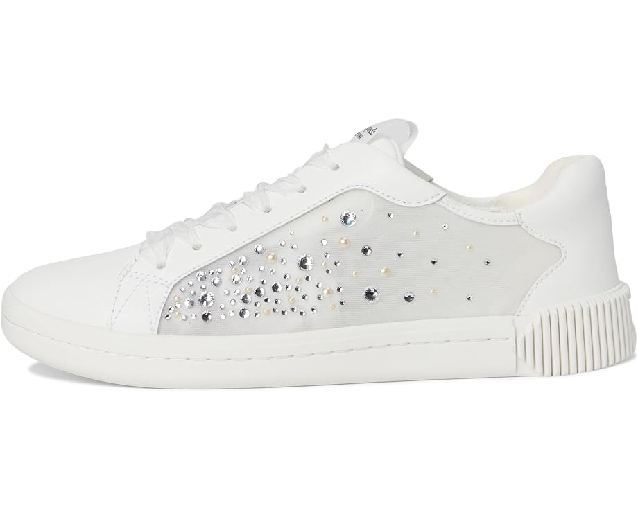Кроссовки Kate Spade New York Tori Crystals Lace Up Sneakers, цвет True White — фото 4