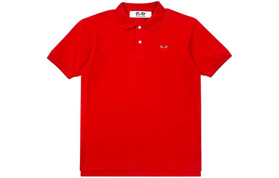 

Поло Comme Des Garcons Play Emblem CDG Play, красный