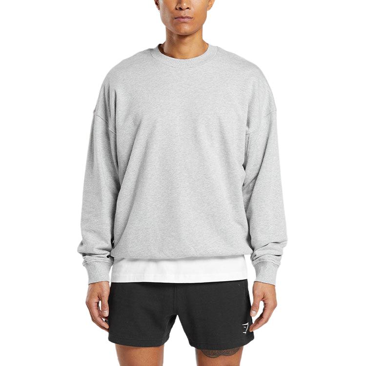 

Свитшот для отдыха мужская light gray GYMSHARK, светло-серый