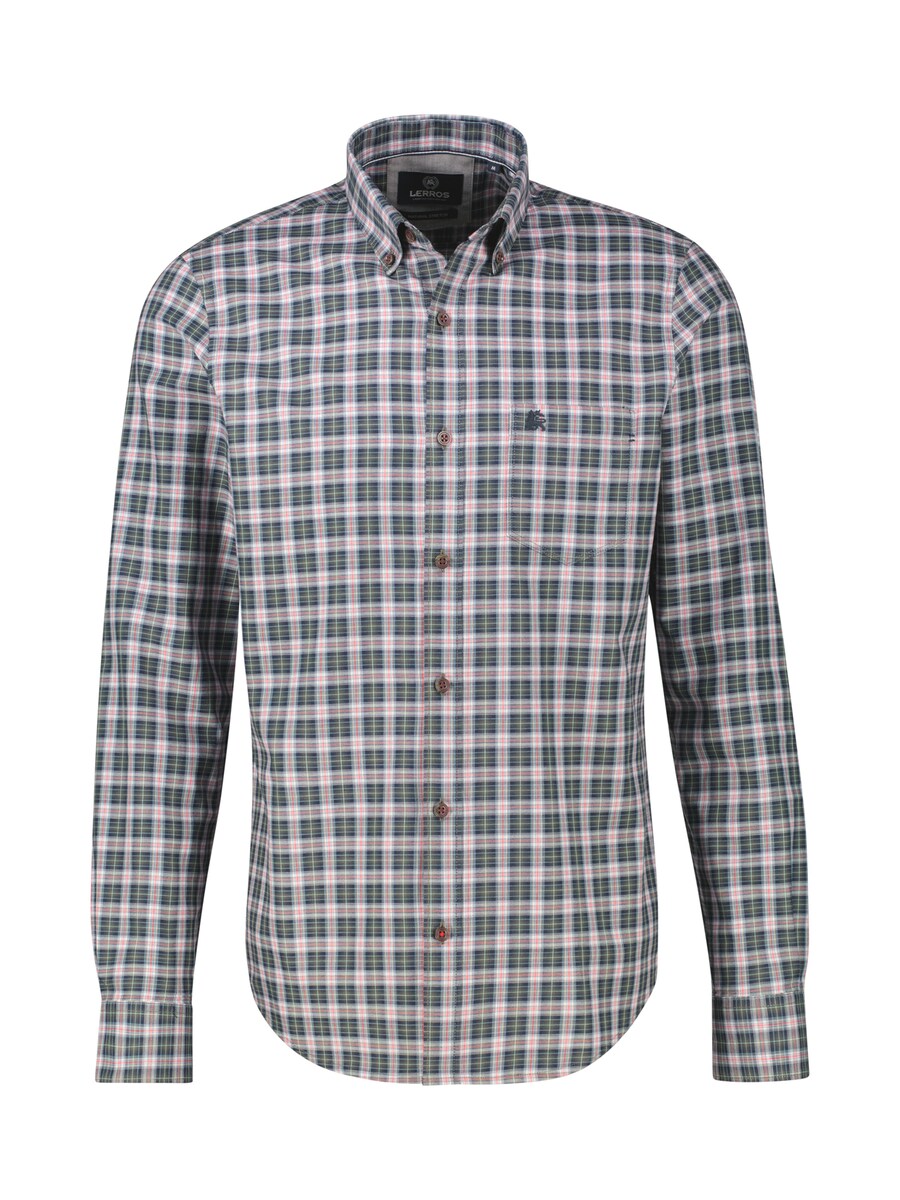 

Рубашка на пуговицах классического кроя LERROS, Olive/Dark green