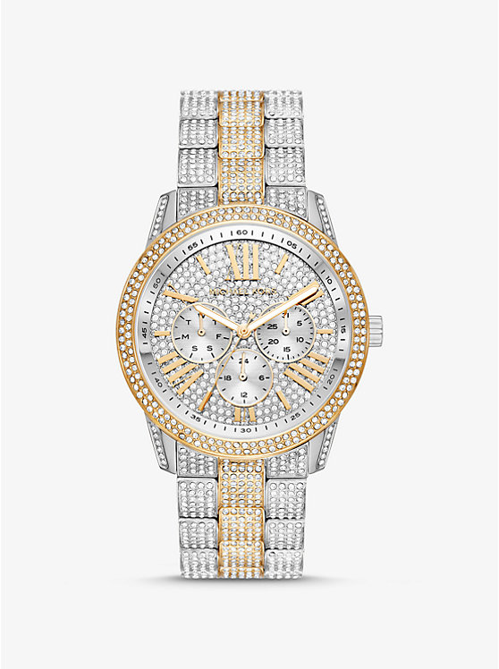 

Крупные двухцветные часы Brynn Pavé Michael Kors, мультиколор