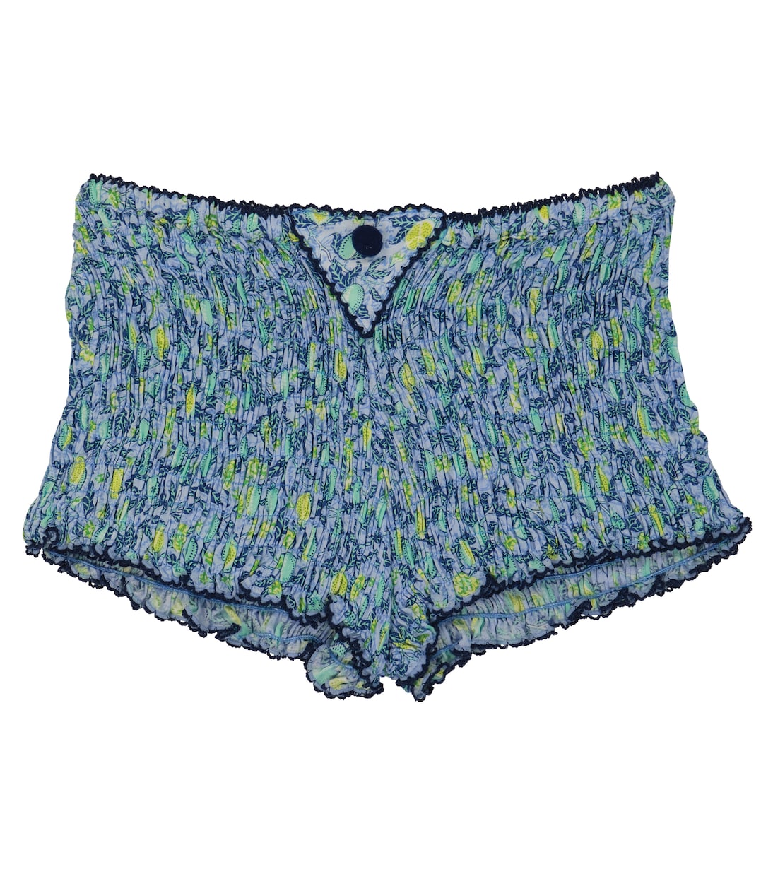 

Шорты с принтом Poupette St Barth Kids, Blue Lemon