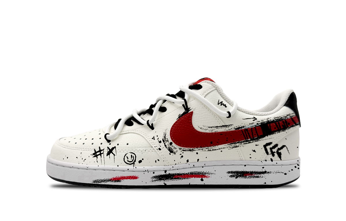 

Nike Износостойкие и легкие низкие кроссовки для скейтбординга Court Vision 1, мужские, бежево-черные