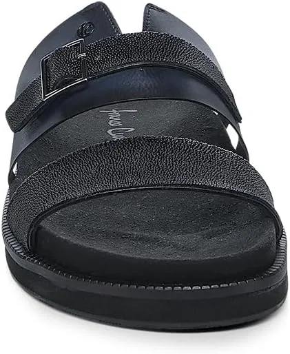Сандалии из кожи ската FRANCO CUADRA, черный — фото 3