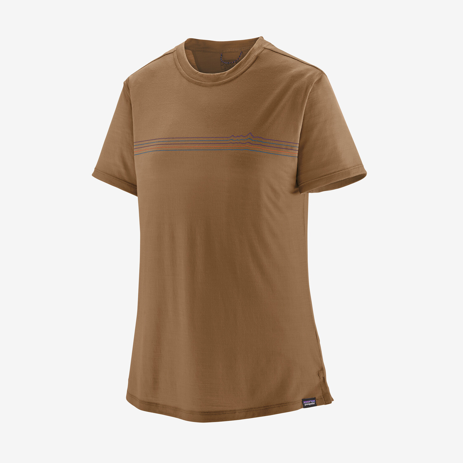

Женская рубашка Capilene Cool Merino с рисунком Patagonia, коричневый