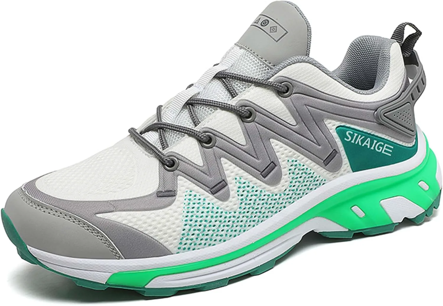 

Мужские кроссовки для бега по дороге с поддержкой свода стопы, высокой эластичностью, противоскользящие, дышащие для ходьбы KSYVUCRD, зеленый