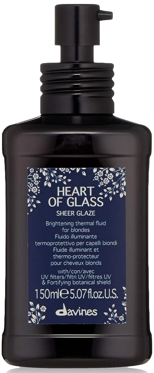 Термозащитный спрей-глазурь Davines Heart of Glass Sheer Glaze для светлых волос Davines