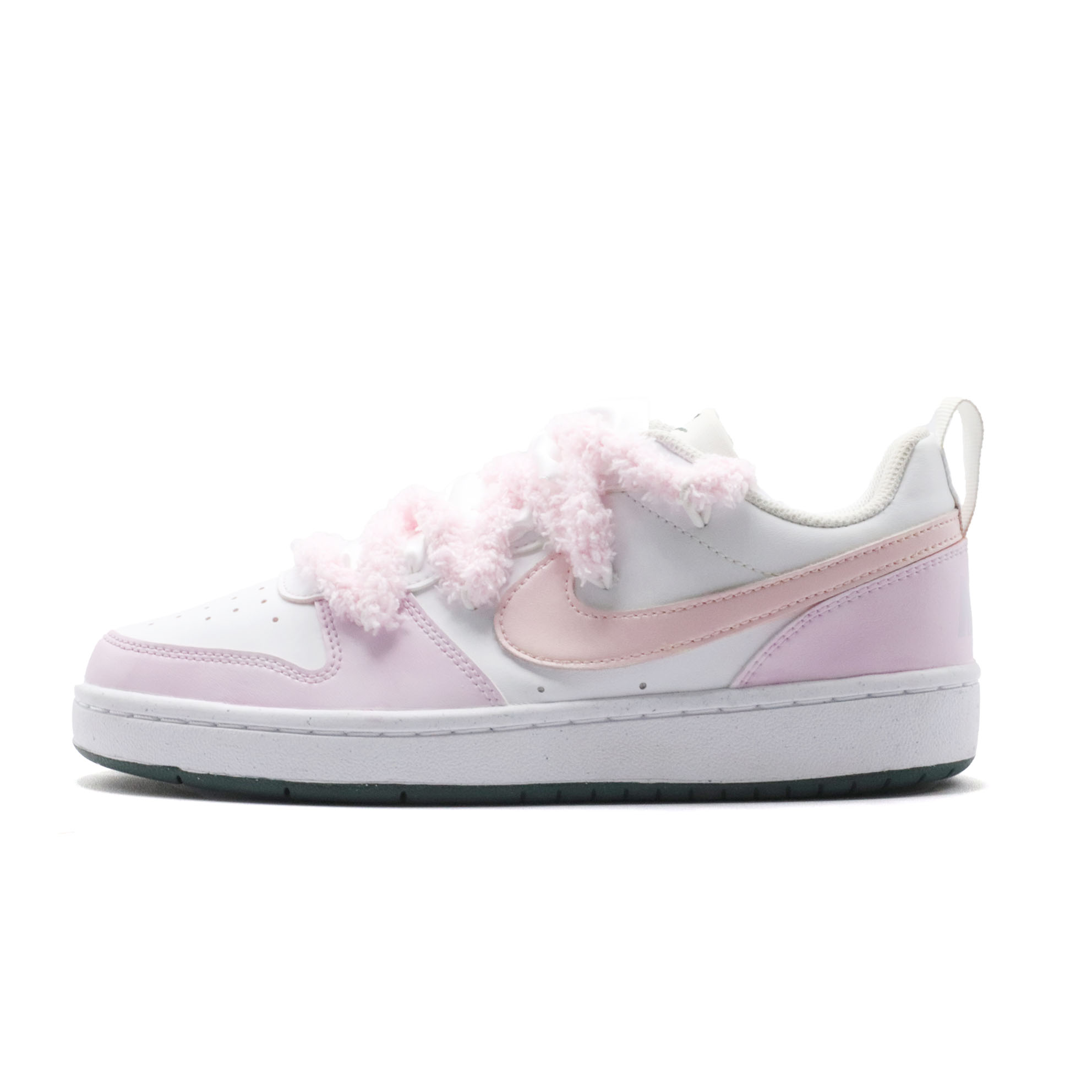 

Детские кроссовки для скейтбординга Court Borough Kids Fun Powder Low Top для подростков Nike, белый