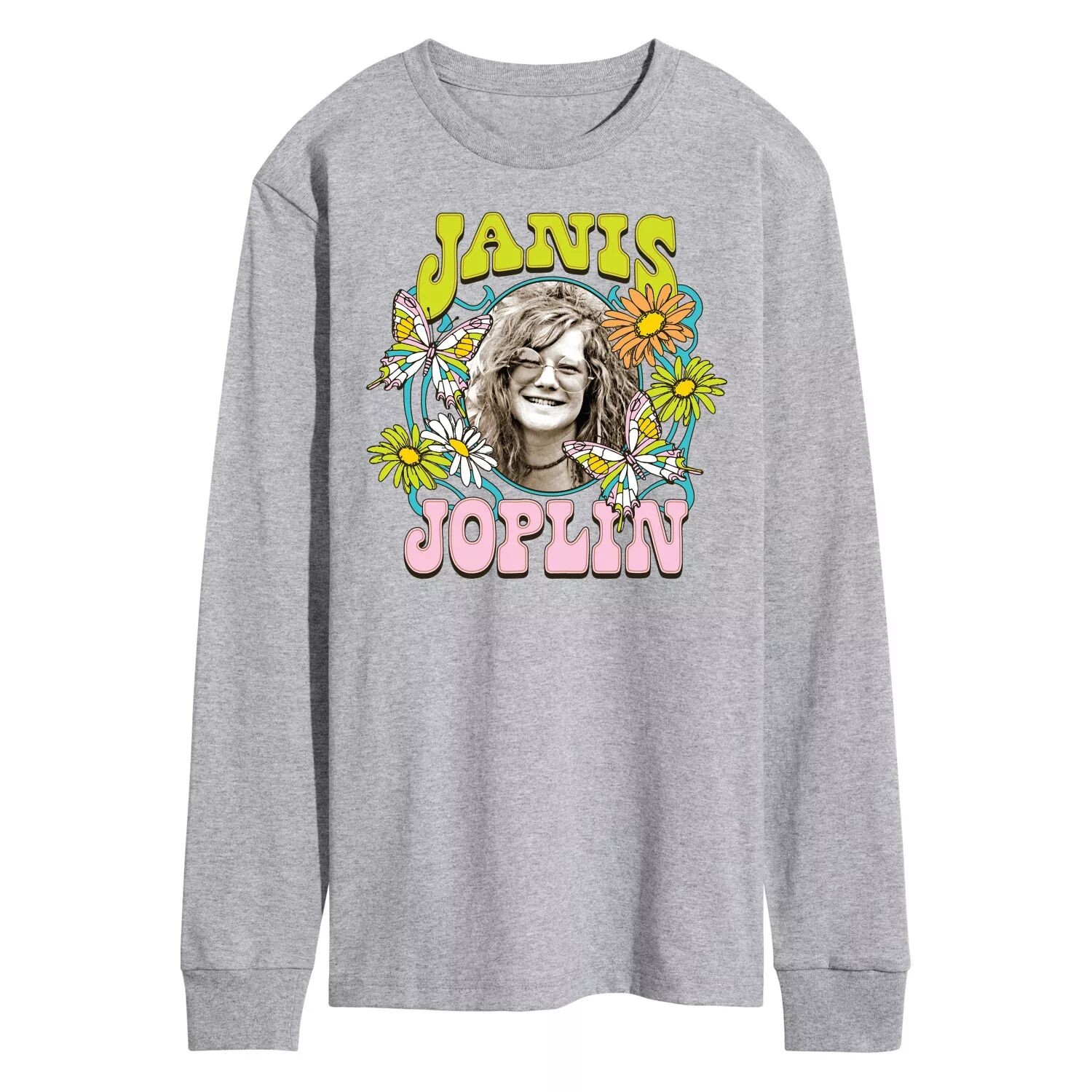 

Мужская футболка с длинными рукавами и бабочкой Janis Joplin Licensed Character