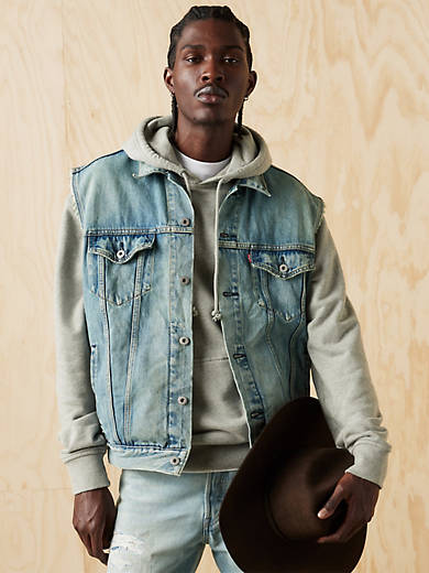 

Свободный жилет дальнобойщика Levi's, цвет Kentucky Blue - Medium Wash
